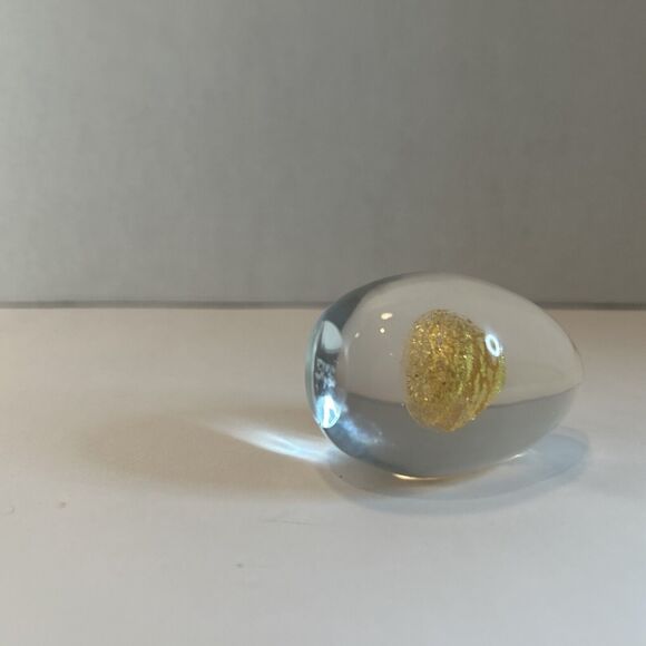 Venini Murano Tapio Wirkkala Gold Yolk Egg Art Glass Sculpture Italy 1968 - Picture 6 of 9